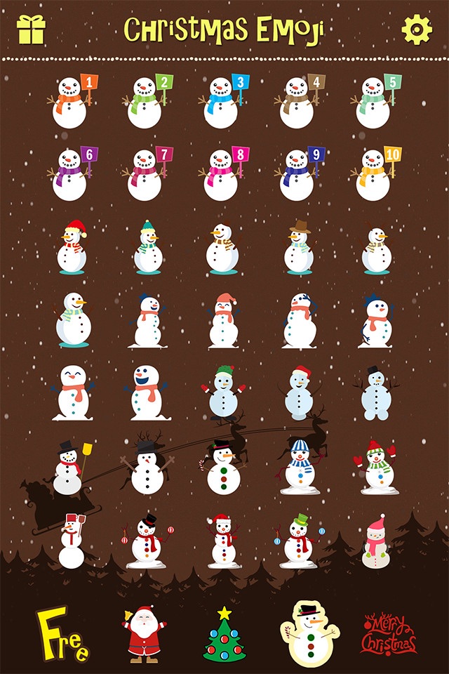 Merry Christmas Emoji - Holiday Emoticon Stickers & Emojis Icons for Message Greeting screenshot 4