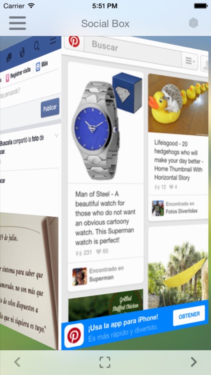 Social Apps Browser