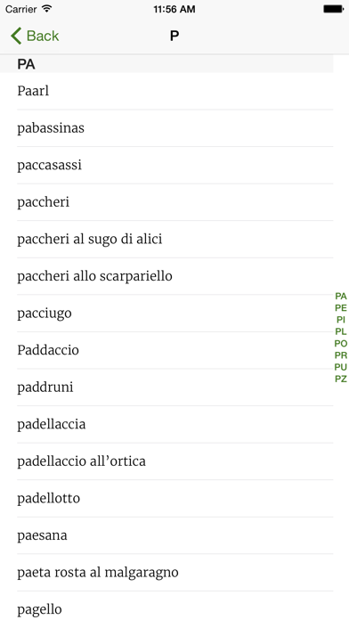 Italian Regional Cooking Dictionary Screenshot 5