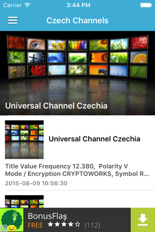 Czech TV Channels Sat Info screenshot 2