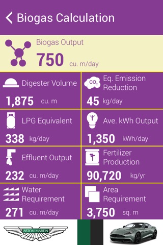 Biogas Calculator screenshot 3