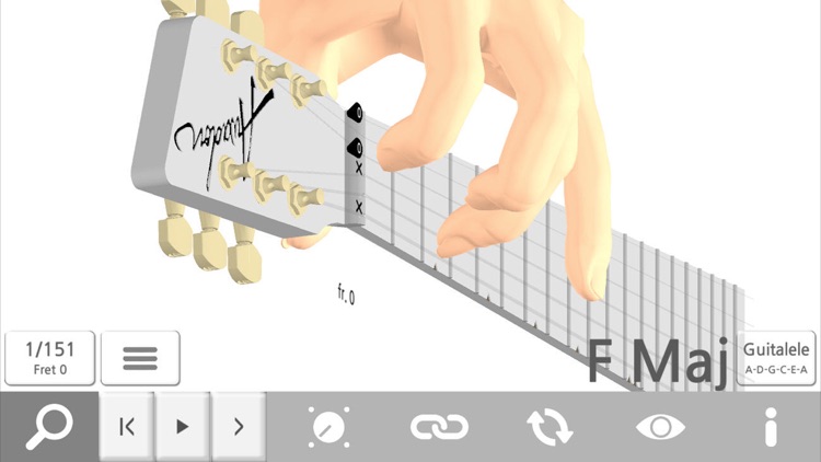 Awadon Chord 3D - Guitar, Ukulele and Guitalele 3D-Fingering Model screenshot-3