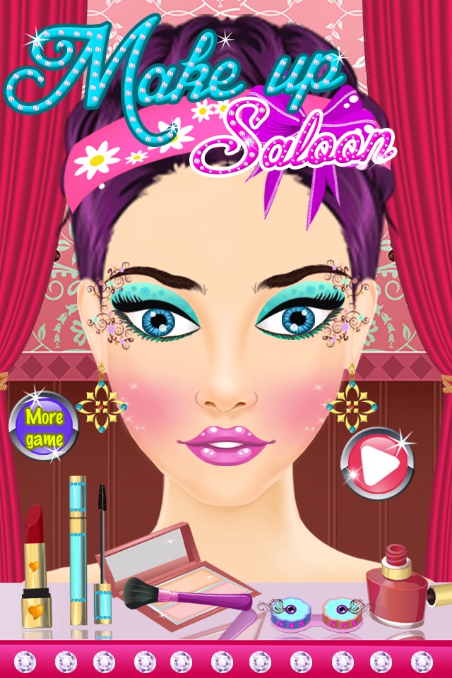 Girls Games - Tina's Wedding Makeup Salon Free games for girls screenshot 3
