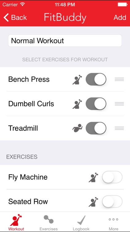 FitBuddy Gym Tracker - Workout Journal and Exercise Log. The Simple Fitness Tracker