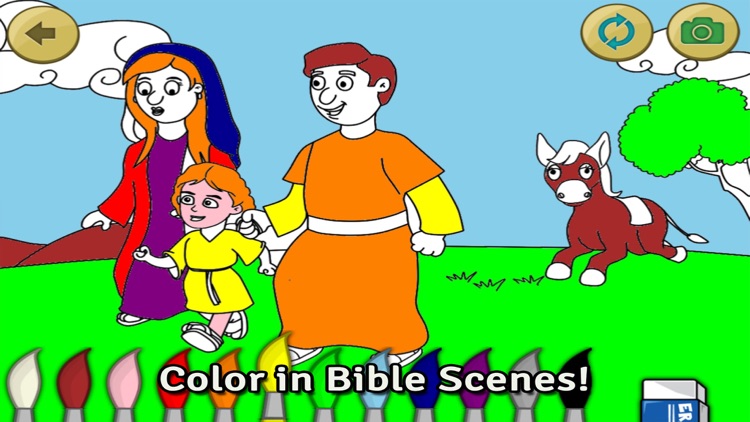 Life of Jesus: Baptism - Bible Story, Coloring, Singing, and Puzzles for Kids screenshot-3