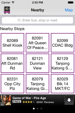 SG Buses Delight - SBS & SMRT NextBus Arrival Time Singapore Route Guide App for LTA and MyTransport buses screenshot 3