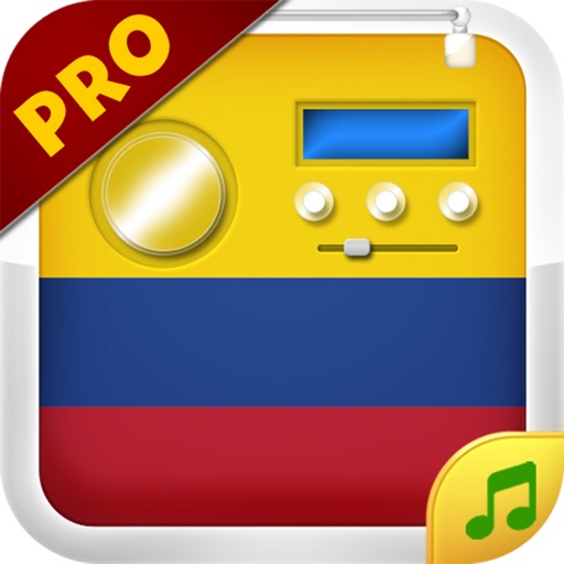 'A Colombia Radio Stations Online: NO ADS - The Best Internet Radios in AM and FM with all kind of music icon