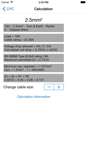 CableCalc BS7671 Lite(圖4)-速報App