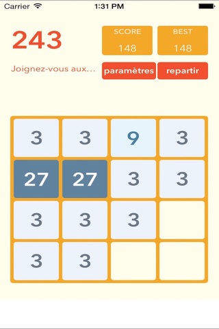 2048 French screenshot 4
