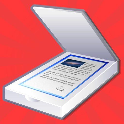 Red Cam Scanner - Easy edge detect pdf scanner app Icon