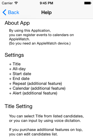 Add Event on the watch device - simple and easy app for adding events to the calendar screenshot 2