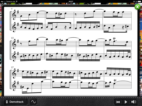 Telemann Sonata 1 (Gmaj) screenshot 4