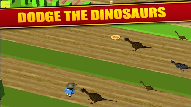 Jurassic Crossy - Dino Crossing Roads(圖2)-速報App