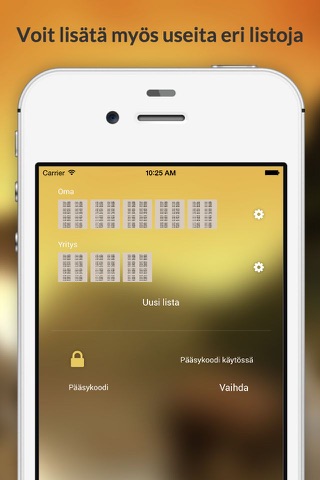 Avainlukulista screenshot 4