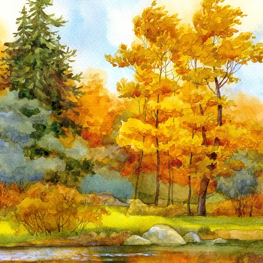 Paint a Fall Landscape in Watercolor icon