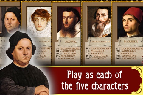 Plague: The Black Death. Renaissance strategy game (with elements of an RPG and text quest) screenshot 3