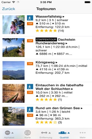 Skitour - outdooractive.com Themenapp screenshot 2