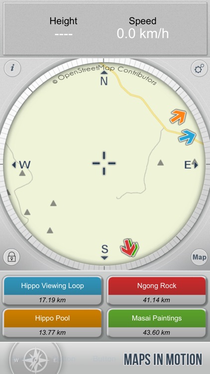 Serengeti : Offline Map. including Masaï-Mara and Ngorongoro National parks