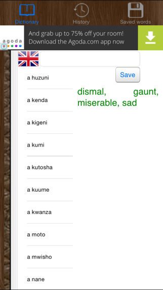 How to cancel & delete English Swahili Dictionary from iphone & ipad 3