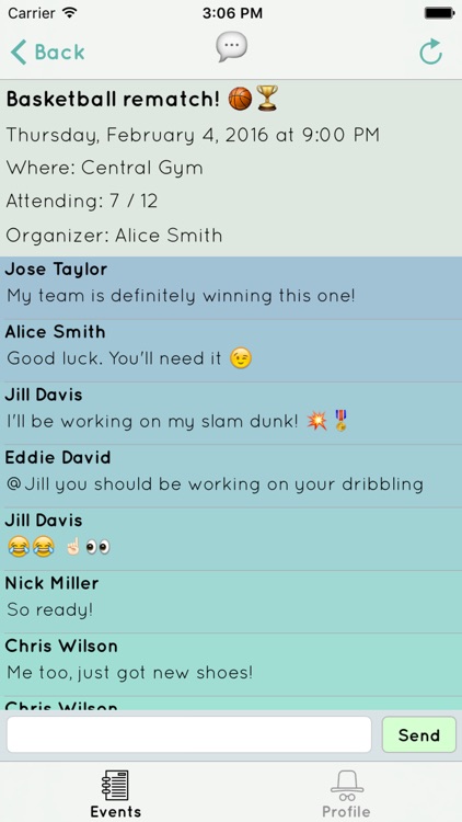 Rallycap - Peer to Peer RSVP