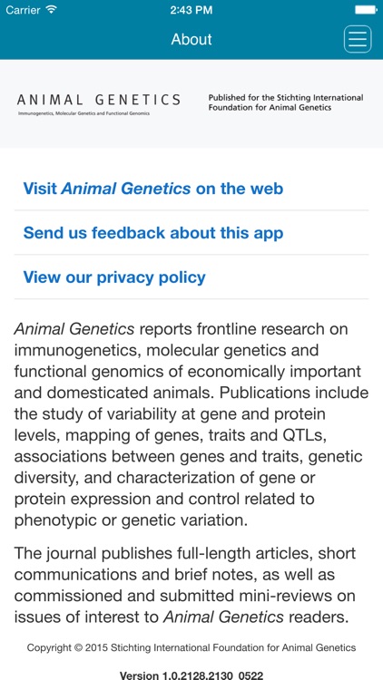 Animal Genetics