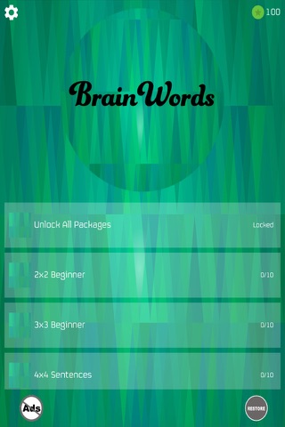 Brain Words - Scrabble The Crossword Puzzle screenshot 2