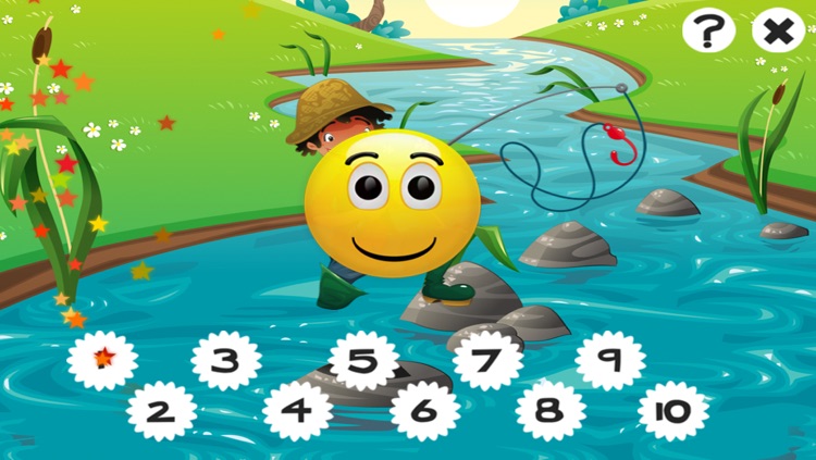 A Fishing Counting Game for Children to learn and play with freshwater fish