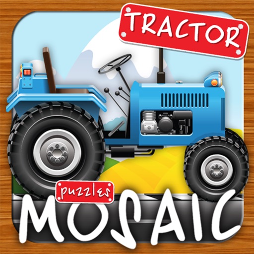 Animated puzzles tractor iOS App