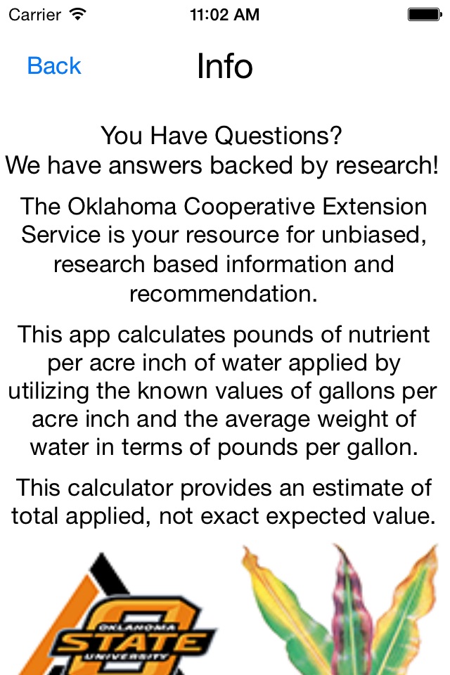 Crop Nutrients in Irrigation Water Calculator screenshot 3
