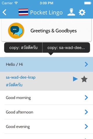 Thai Pocket Lingo - for trips in Bangkok, Chiang Mai, Thailand screenshot 4