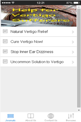 Natural Vertigo and Dizziness Relief screenshot 2