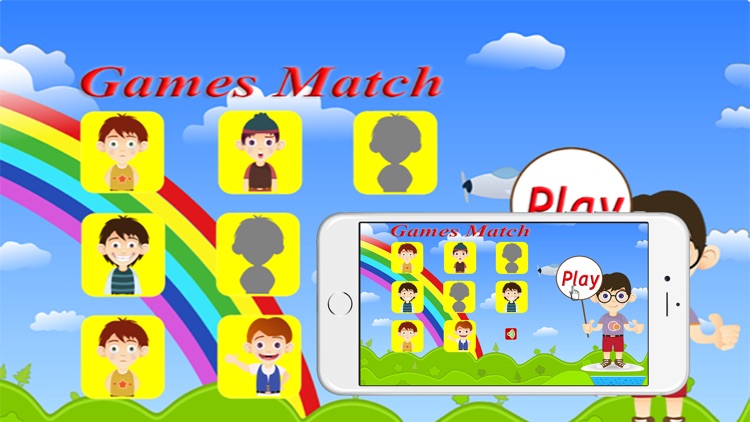 Face match boys and girls game