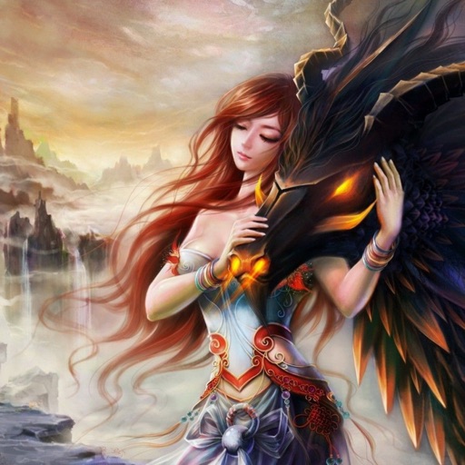 Dragon Girl Wallpapers HD- Quotes Backgrounds with Art Pictures icon
