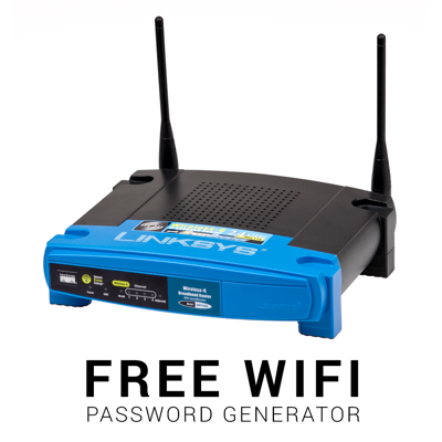 FREE WIFI PASSWORD GENERATOR