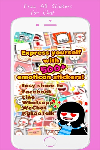 Sticker for chat, Free stickers for Zalo, WhatsApp, Viber, Messenger screenshot 3