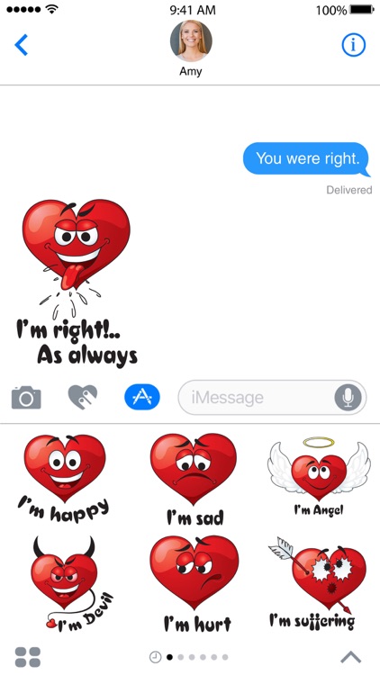 Emotional Heart Emoji Stickers