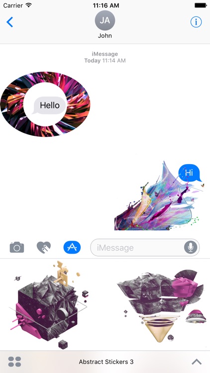 iMessage Abstract Stickers