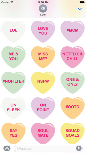 Candy Conversation Hearts(圖1)-速報App