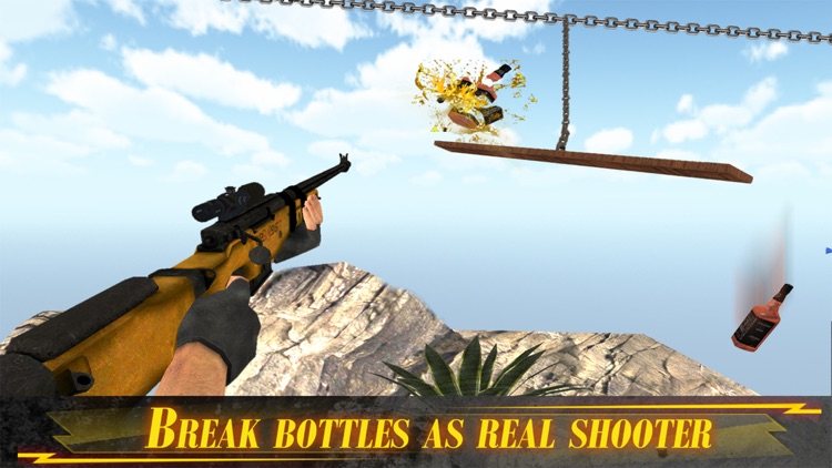 Crazy Bottle Flip Shooting Range: Firing Showdown