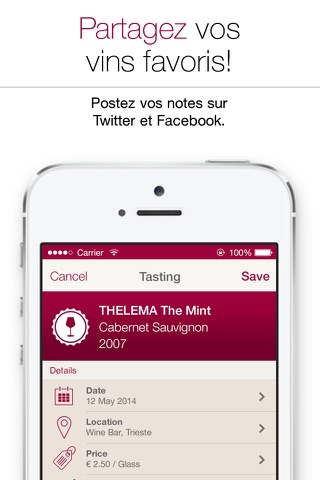 Wine Notes - Rate, Track and Share Your Wine screenshot 4