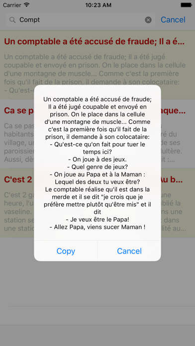 How to cancel & delete Adultes courtes - 200 Blagues Adultes Courtes 18+ from iphone & ipad 3