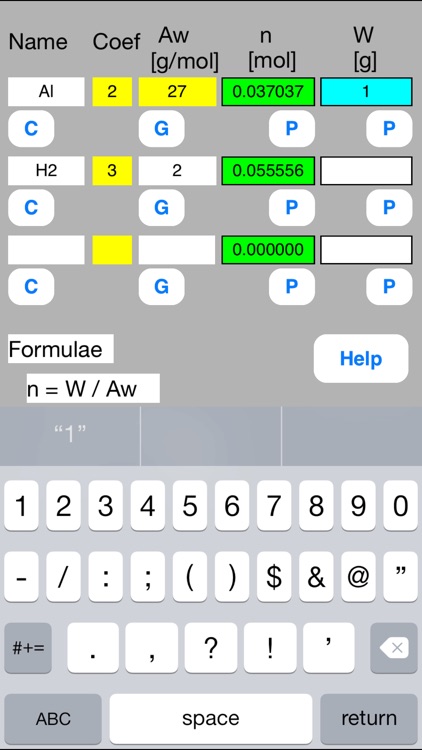 Mol Calculator mini