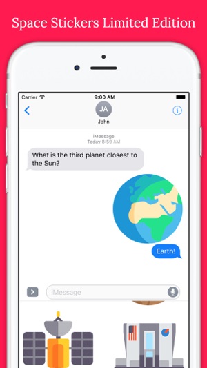 Space Stickers Limited Edition for Messages(圖1)-速報App