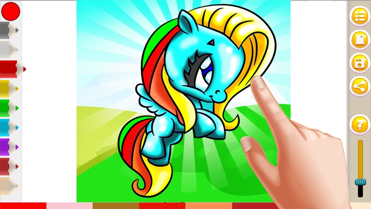 My Pony Coloring Game For Girl and Little Kids