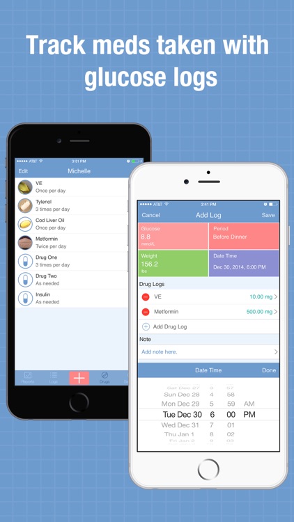Glucose Wiz - Blood Sugar Log & Medication Tracker