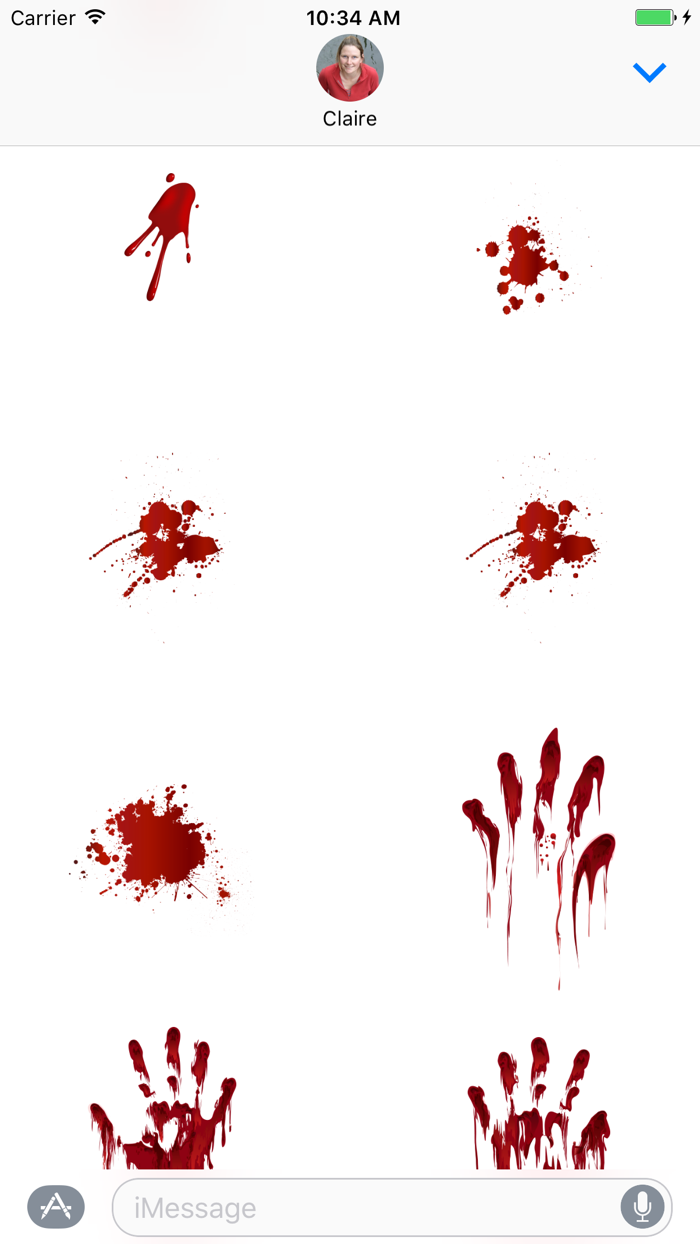 Blood Stickers