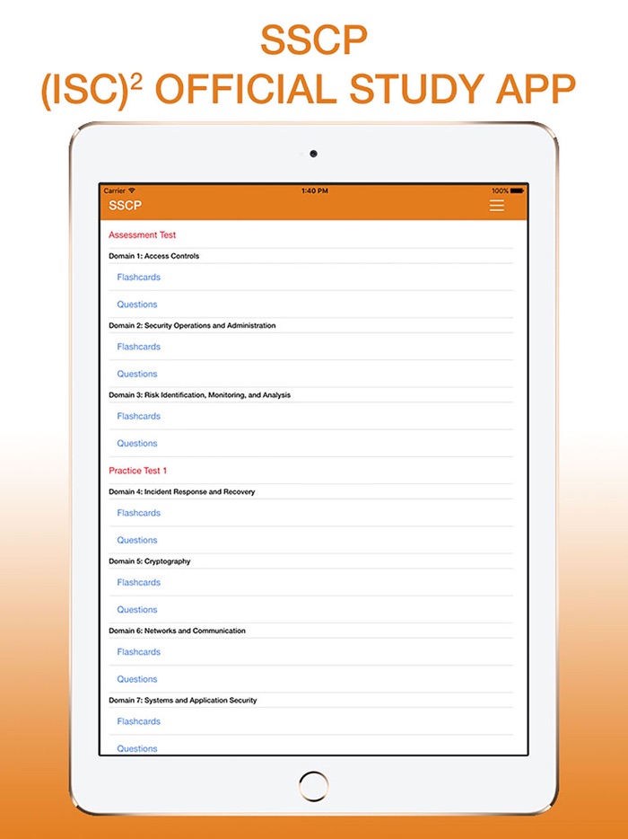 ISC SSCP OFFICIAL STUDY APP