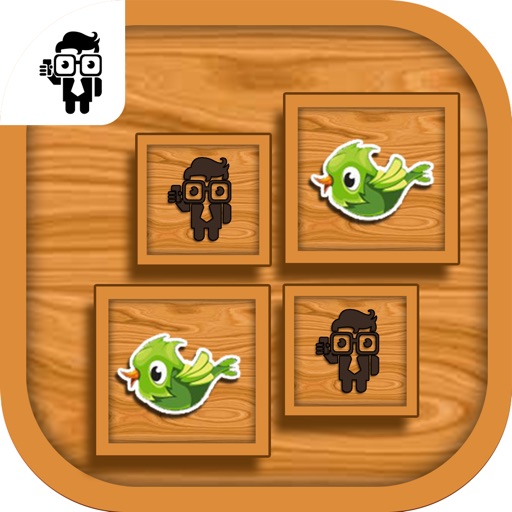 Match Birds Cards Memory Kid Game Icon
