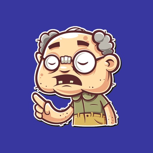Old Grandpa - Stickers for iMessage iOS App