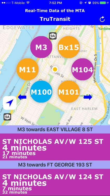 TruTransit - Real Time MTA Bus Data